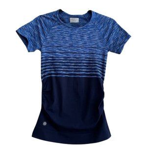 Athleta Blue Graphic Gym Top